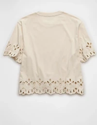 AE Boxy Eyelet T-Shirt