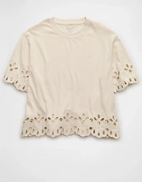 AE Boxy Eyelet T-Shirt