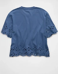 AE Boxy Eyelet T-Shirt