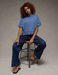AE Boxy Eyelet T-Shirt