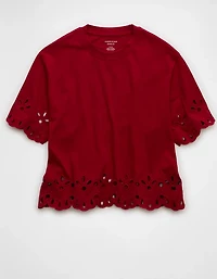 T-shirt droit à œillets AE
