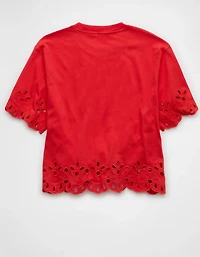 AE Boxy Eyelet T-Shirt