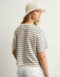 T-shirt droit rayé AE