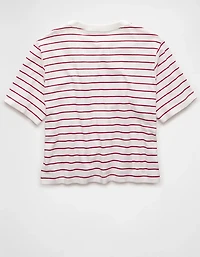 T-shirt droit rayé AE