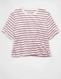 T-shirt droit rayé AE