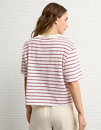 T-shirt droit rayé AE