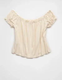 AE Sunchaser Knit Off The Shoulder Swing Top