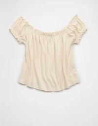AE Sunchaser Knit Off The Shoulder Swing Top