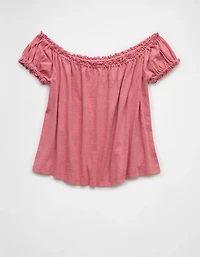 AE Sunchaser Knit Off The Shoulder Swing Top