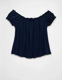 AE Sunchaser Knit Off The Shoulder Swing Top