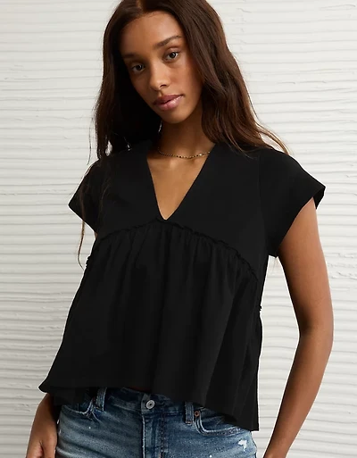 AE Sunchaser Knit Babydoll Swing T-Shirt