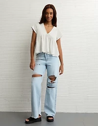 T-shirt évasé nuisette en tricot Vive le soleil AE