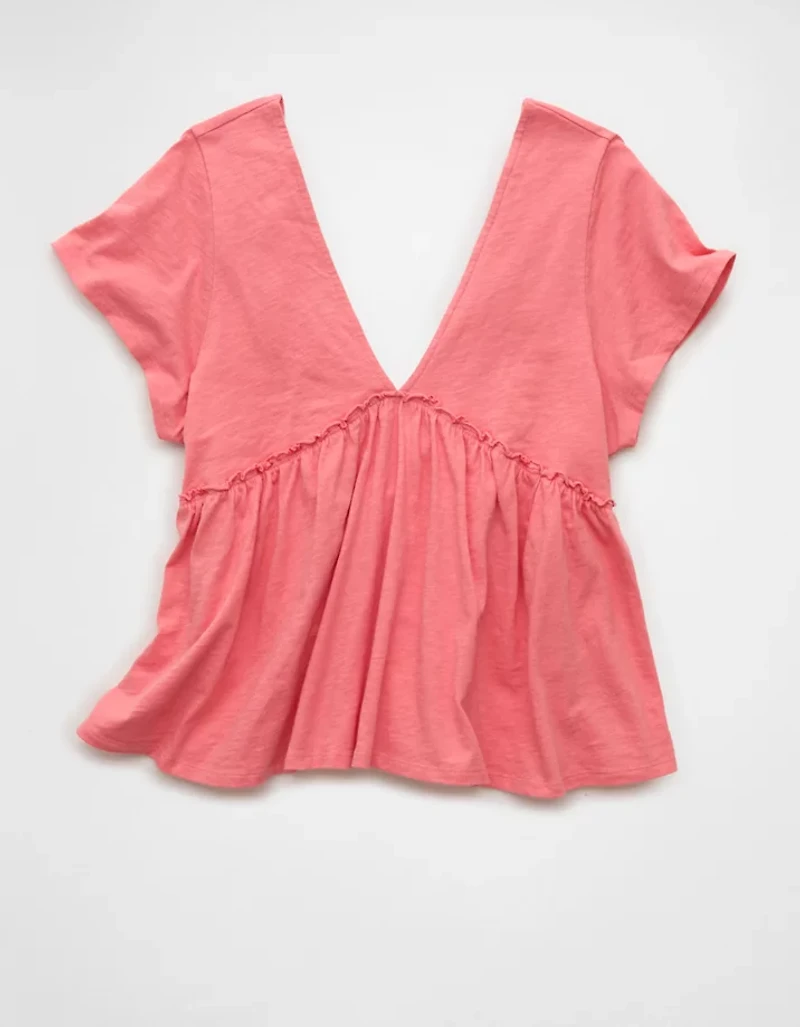 AE Sunchaser Knit Babydoll Swing T-Shirt