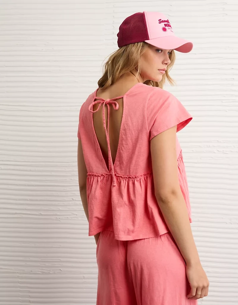 AE Sunchaser Knit Babydoll Swing T-Shirt