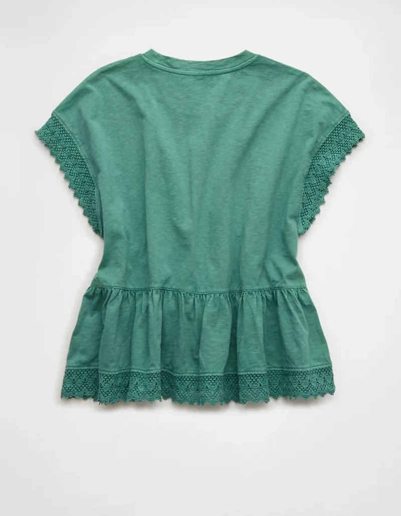 AE Sunchaser Lace Trim T-Shirt