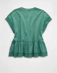 AE Sunchaser Lace Trim T-Shirt