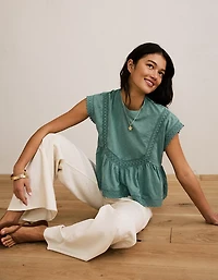 AE Sunchaser Lace Trim T-Shirt