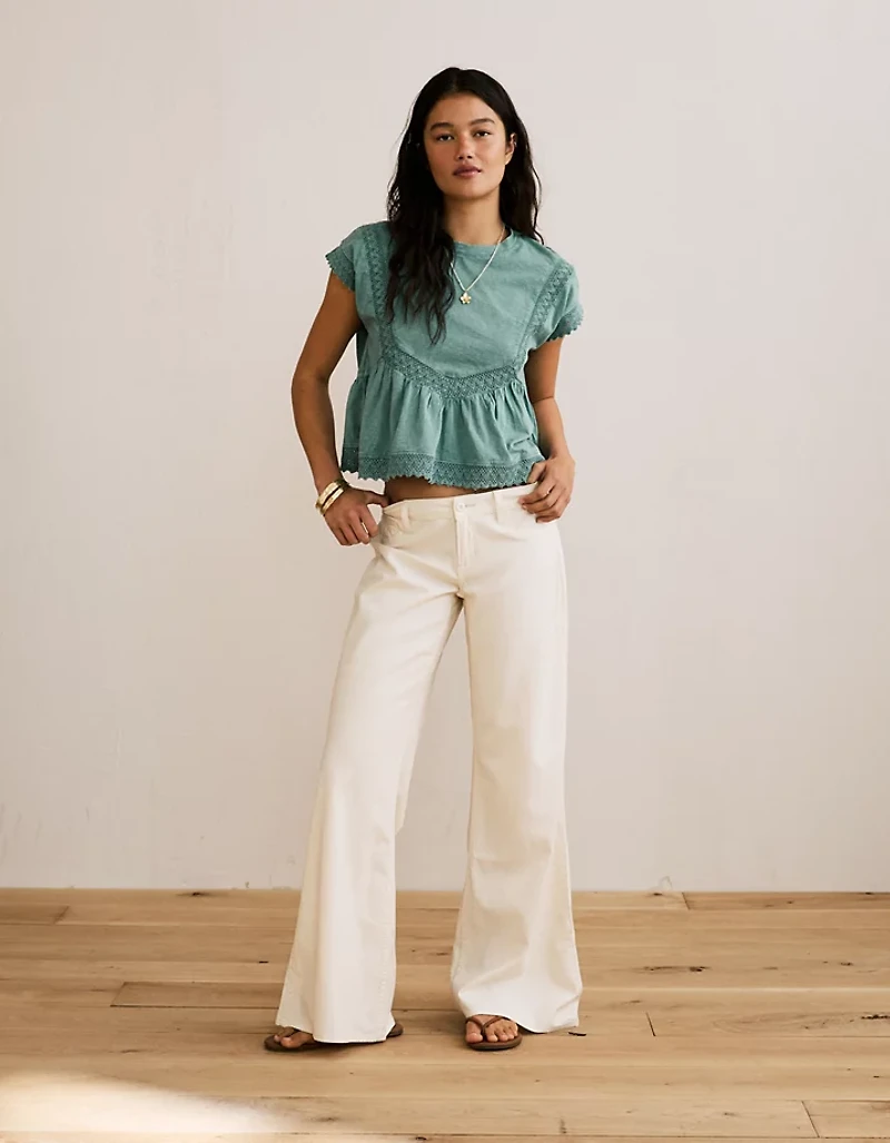 AE Sunchaser Lace Trim T-Shirt