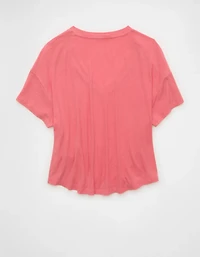 AE Soft & Sexy Ribbed V-Neck T-Shirt