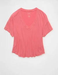 AE Soft & Sexy Ribbed V-Neck T-Shirt