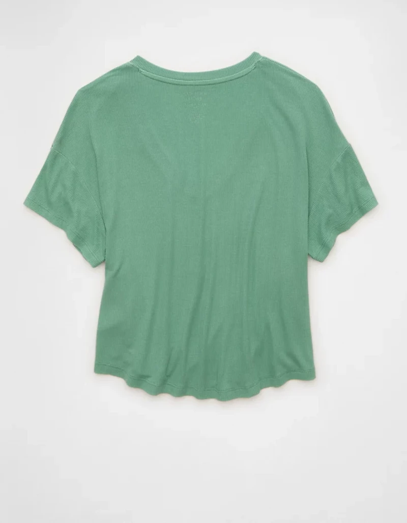 AE Soft & Sexy Ribbed V-Neck T-Shirt