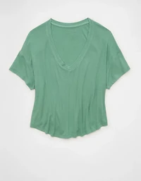 AE Soft & Sexy Ribbed V-Neck T-Shirt