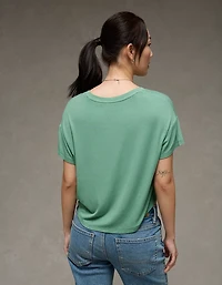 AE Soft & Sexy Ribbed V-Neck T-Shirt