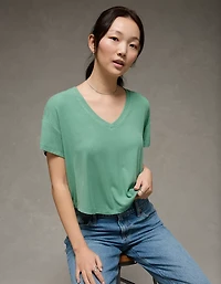 AE Soft & Sexy Ribbed V-Neck T-Shirt