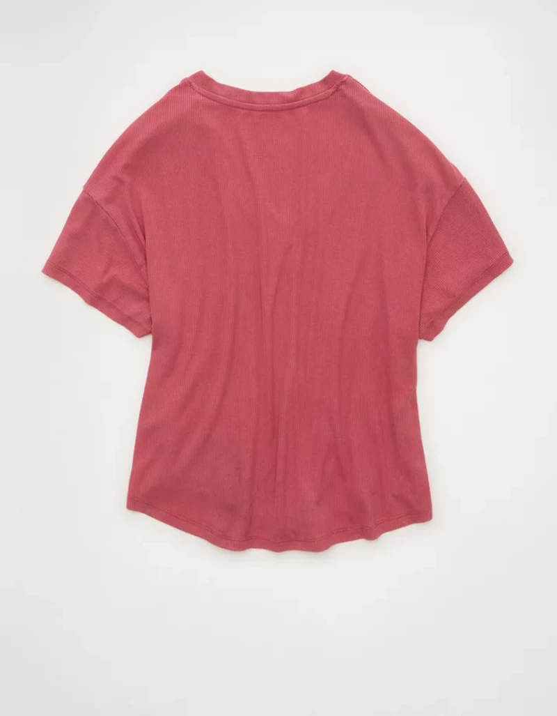 AE Soft & Sexy Ribbed V-Neck T-Shirt