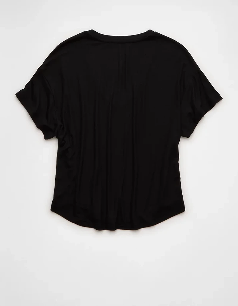 AE Soft & Sexy Ribbed V-Neck T-Shirt