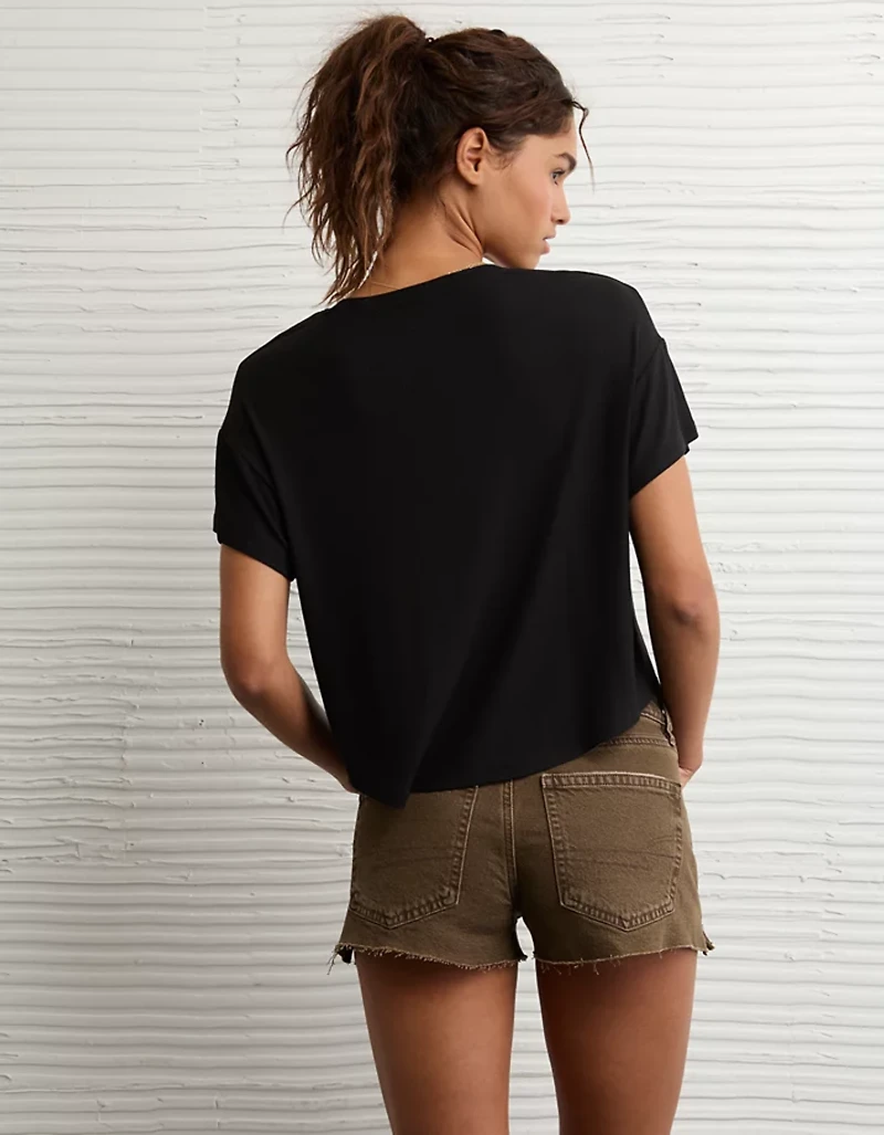 AE Soft & Sexy Ribbed V-Neck T-Shirt