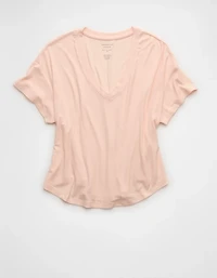 AE Soft & Sexy Ribbed V-Neck T-Shirt
