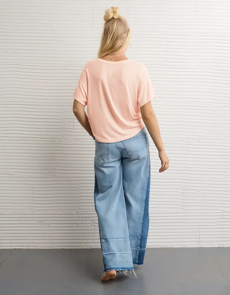 AE Soft & Sexy Ribbed V-Neck T-Shirt