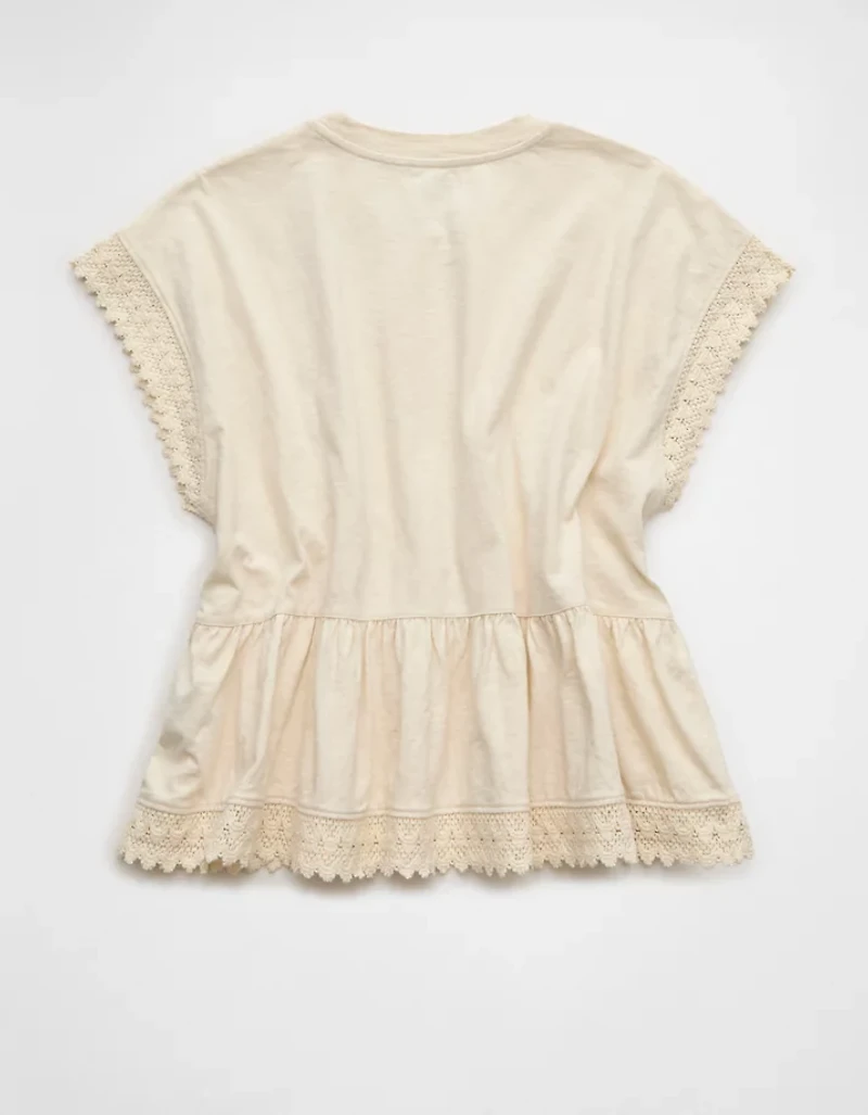 AE Sunchaser Lace Trim T-Shirt