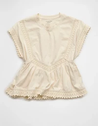 AE Sunchaser Lace Trim T-Shirt