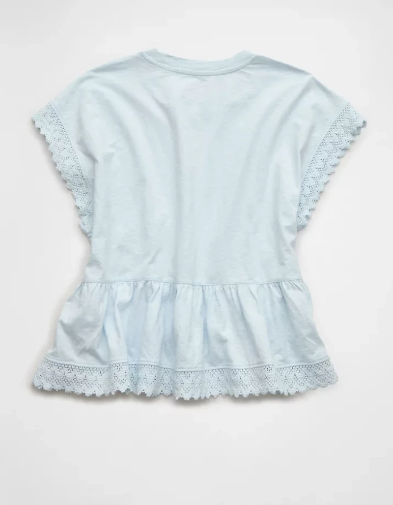 AE Sunchaser Lace Trim T-Shirt