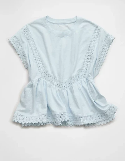 AE Sunchaser Lace Trim T-Shirt