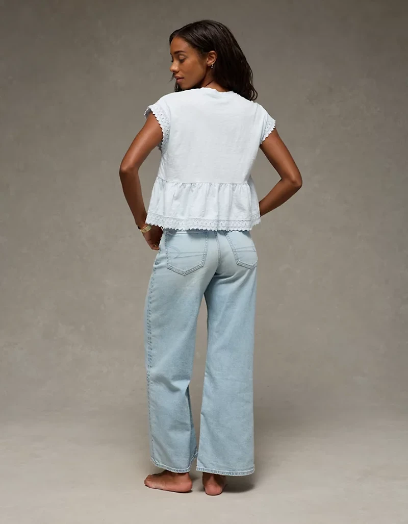 AE Sunchaser Lace Trim T-Shirt