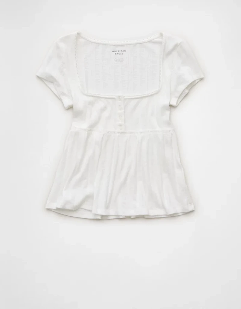 T-shirt de style nuisette henley AE