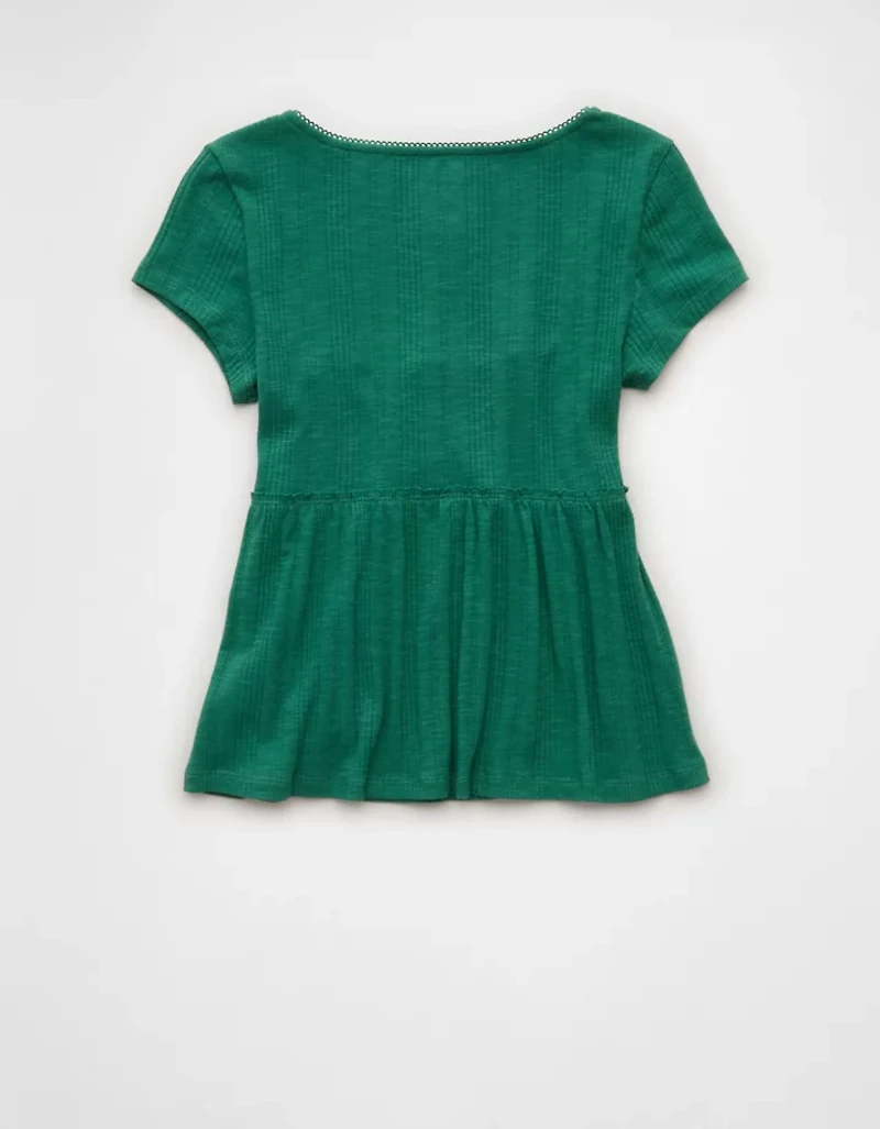 AE Henley Babydoll T-Shirt