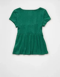 AE Henley Babydoll T-Shirt