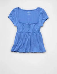 AE Henley Babydoll T-Shirt