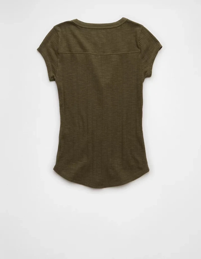 AE V-Neck Henley T-Shirt