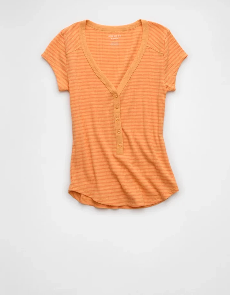 AE V-Neck Henley T-Shirt