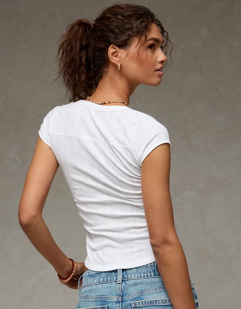 AE V-Neck Henley T-Shirt