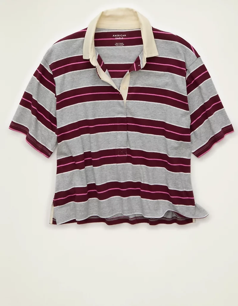 AE Striped Rugby Polo T-Shirt