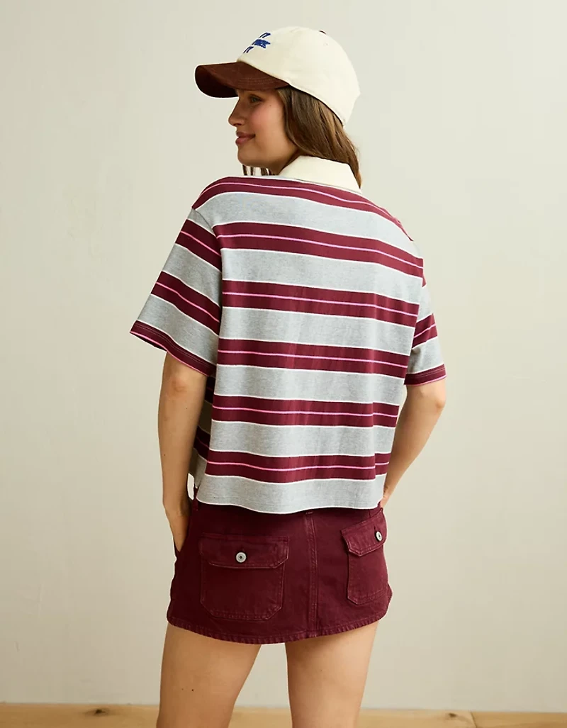 AE Striped Rugby Polo T-Shirt
