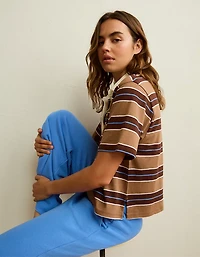 AE Striped Rugby Polo T-Shirt