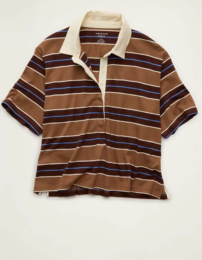 AE Striped Rugby Polo T-Shirt