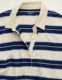T-shirt polo de rugby à rayures AE